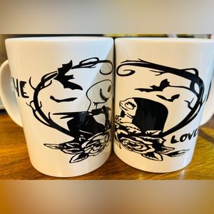 Jack and Sally 15 oz couple mugs